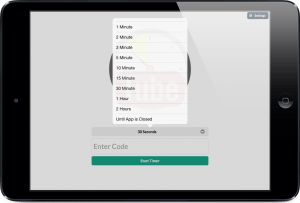 Set a YouTube Timer on iPad